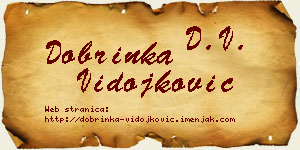 Dobrinka Vidojković vizit kartica